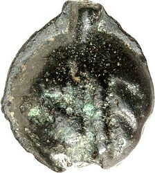 GALLIEN. LEUCI (um Toul). Potin-18mm 3,80g. Stilis. Kopf n.l. / Eber ...