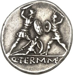 RÖMISCHE REPUBLIK : Silbermünzen. Quintus Minucius Thermus 103 v. ...