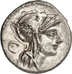 RÖMISCHE REPUBLIK : Silbermünzen. Decimus Iunius Silanus Lucii ...