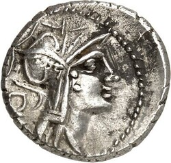 RÖMISCHE REPUBLIK : Silbermünzen. Decimus Iunius Silanus Lucii ...