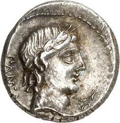 RÖMISCHE REPUBLIK : Silbermünzen. Gaius Vibius Gaii filius Pansa 90 ...