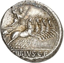 RÖMISCHE REPUBLIK : Silbermünzen. Gaius Vibius Gaii filius Pansa 90 ...