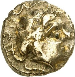 GALLIEN. NAMNETES (um Nantes). Viertelstater 1,32g. Kopf m. ...