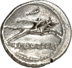 RÖMISCHE REPUBLIK : Silbermünzen. Lucius Calpurnius Piso Gaii ...