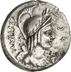 RÖMISCHE REPUBLIK : Silbermünzen. Marcus Plaetorius Marci filius ...