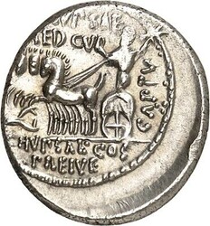 RÖMISCHE REPUBLIK : Silbermünzen. Marcus Aemilius Scaurus & Publ. ...