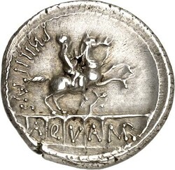 RÖMISCHE REPUBLIK : Silbermünzen. Lucius Marcius Philippus 56 v. ...