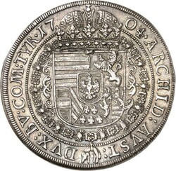 Römisch Deutsches Reich. Leopold I. 1657-1705. Reichstaler 1704 Hall ...