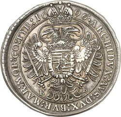 Römisch Deutsches Reich. Leopold I. 1657-1705. Reichstaler 1696 KB, ...