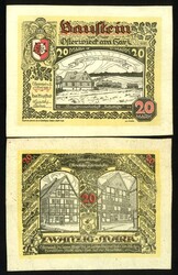 NOTGELD BESONDERER ART. LEDERGELD. OSTERWIECK am Harz (Sa.-Anhalt). ...
