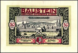 NOTGELD BESONDERER ART. LEDERGELD. OSTERWIECK am Harz (Sa.-Anhalt). ...