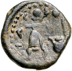 SPANIEN. PATRICIA, Colonia (Cordoba). Augustus 27-14. AE-Semis 19mm 4 ...