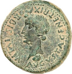 SPANIEN. ROMULA, Colonia (Sevilla). Divus Augustus und Livia (unter ...