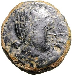 SPANIEN. HISPANIA ULTERIOR. IBOLKA / OBULCO (Porcuna). AE-As 27/28mm ...