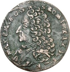 BELGIEN. NAMUR. Maximilian II. Emanuel von Bayern 1711-1714. Cu-Liard ...