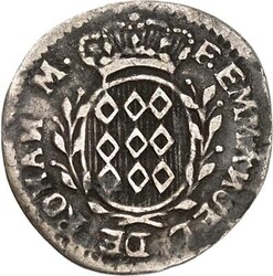 MALTA. Emmanuel de Rohan 1775-1797. Tari 1777 Gekr. Wappen vor Adler ...