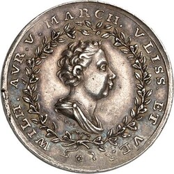 NIEDERLANDE. GESCHICHTLICHE JETONS U. MEDAILLEN. Medaille 1766 (v. G. ...