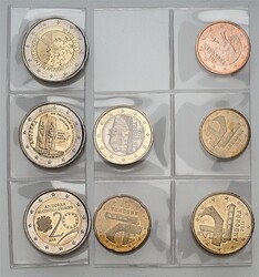 ANDORRA. 5, 10, 20, 50 Cent., 1 Euro 2014, 2 Euro 2014 Europa, 2018 ...