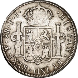 BOLIVIEN. Fernando VII. 1808-1825. 8 Reales 1816 IL Potosi.Ferdinand ...