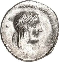 RÖMISCHE REPUBLIK : Silbermünzen. Lucius Calpurnius Piso Frugi 90 v ...