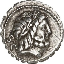 RÖMISCHE REPUBLIK : Silbermünzen. Quintus Antonius Balbus, Praetor ...