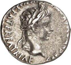 RÖMISCHES KAISERREICH. AUGUSTUS mit Gaius u. Lucius Caesares 2-1 v. ...