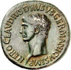 RÖMISCHES KAISERREICH. Nero Claudius Drusus (I.), Vater des Claudius ...
