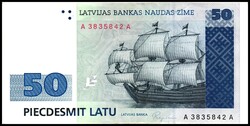 LETTLAND. 50 Latu 1992. Pick 46. . Erhaltung: II Schätzpreis: 80