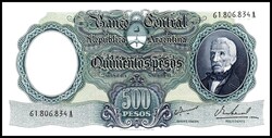 ARGENTINIEN. 500Pesos o.D. (1925-32) mit Stpl. Pi. 243 b. .  ...