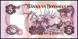 BOTSWANA. Bank of Botswana. Bank of Botswana. 5 Pula. Pi 8a. .  ...