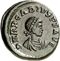 RÖMISCHES KAISERREICH. ARCADIUS 383-408. AE-Halbcentenionalis 14mm ...