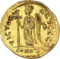 RÖMISCHES KAISERREICH. ANASTASIUS I. 491-518. Solidus (492/507) 4 ...