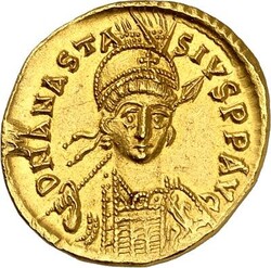 BYZANZ. ANASTASIUS I. 491-518. Solidus (492/507) 4,50g, ...