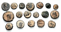 GRIECHEN. SYRIEN. Lot: 19 Bronzemünzen 12-26mm: KÖNIGREICH ab 312 - ...