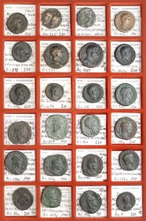 RÖMISCHES KAISERREICH. Allgemein: Bronzemünzen: Sesterze etc. ...