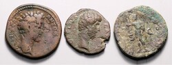 RÖMISCHES KAISERREICH. Allgemein: Bronzemünzen: Sesterze etc. Lot ...