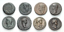 RÖMISCHES KAISERREICH. Allgemein:Bronzemünzen: AE-Asse. 15 Bronzen: ...