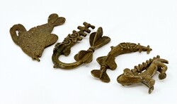 AFRIKA. GHANA - ASHANTI GOLDGEWICHTE. Großer Sägefisch 32mm x 46mm ...