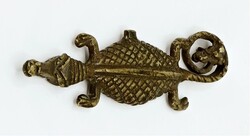 AFRIKA. GHANA - ASHANTI GOLDGEWICHTE. Krokodil Gelbbr-Gewicht 57,3mm ...