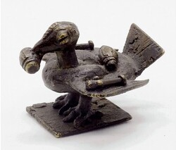 AFRIKA. GHANA - ASHANTI GOLDGEWICHTE. Großer Vogel auf Platte ...