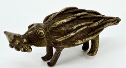 AFRIKA. GHANA - ASHANTI GOLDGEWICHTE. Stachelschwein mit Maiskolben ...