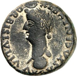 SPANIEN. ROMULA, Colonia (Sevilla). Divus Augustus und Livia (unter ...