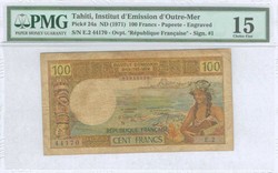 110.580.130: Banknoten - Ozeanien - Tahiti