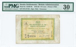 110.570.405: Banknoten - Asien - Straits Settlements