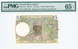 110.550.117: Banknotes – Africa - French West Africa