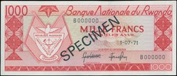 110.550.310: Banknotes – Africa - Rwanda