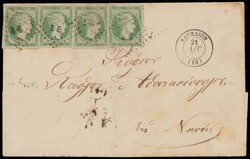 2820005: Greece Large Hermes Heads 1861 Paris print