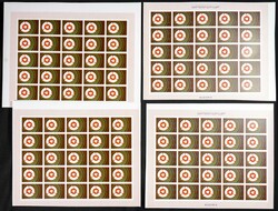 Yvert 584. 1974. Postal co-ordination. Group of progressive plate ...