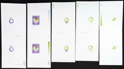 Yvert 593. 1974. U.P.U.. Group of progressive plate proofs of the set ...