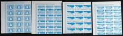 Yvert 71/74. 1976. American bicentenary. Group of progressive plate ...